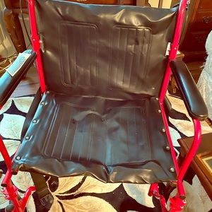 Red Extra Wide Wheelchair